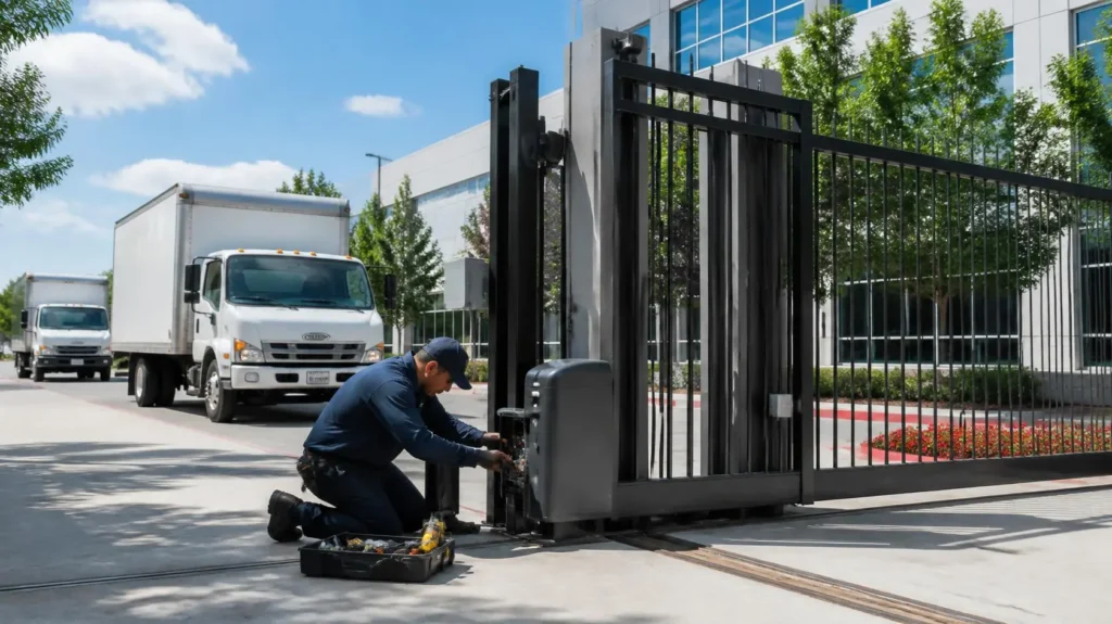 Commercial automatic gate repair in Houston