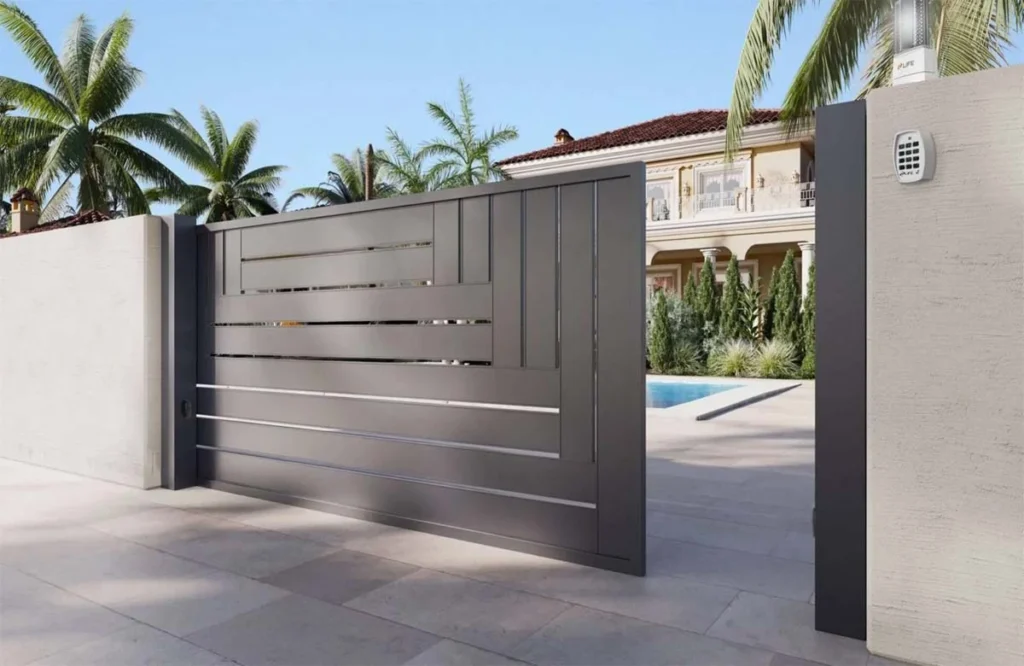 Premium smart gate featuring high-end design and remote access control for Houston's upscale properties.