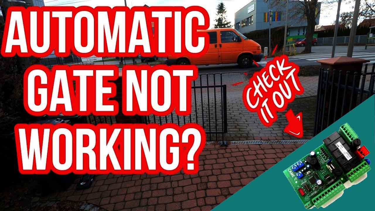 electric gate motor not working issue