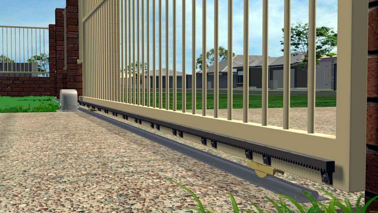 sliding gate off track problem