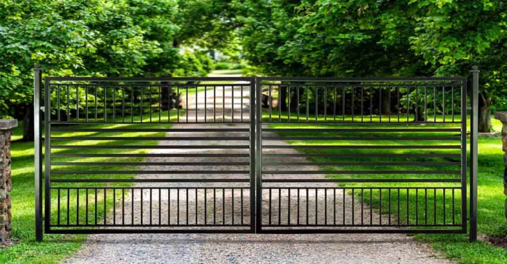 swing driveway gate design and installation
