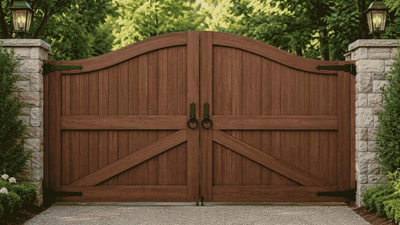 wooden driveway gates for residential properties